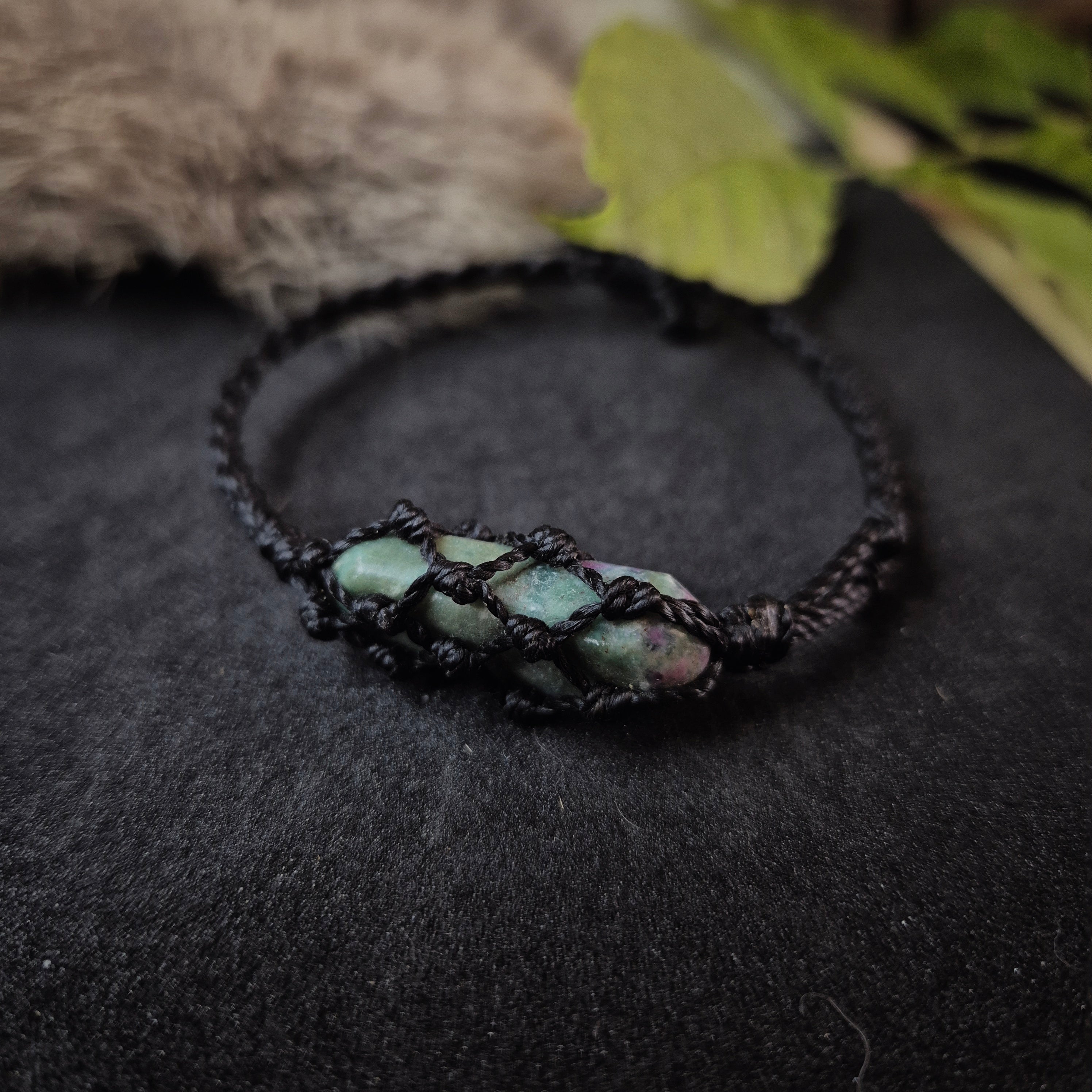 Bracelet "Transition" rubis zoïsite